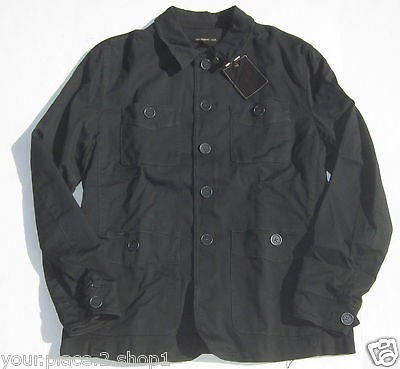 John Varvatos Star USA O378M4B ALTD Mens Black Worker Jacket $399 