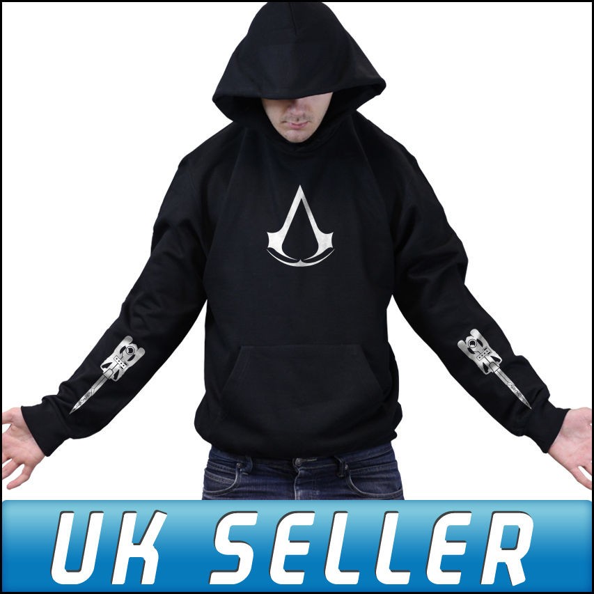 Assassins Creed 3 Join or Die PS3 Limited Blade Hoody Hoodie Mens 