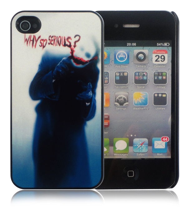 iPhone 4 4s The Joker  Why So Serious  Art Design Hard Case Cover