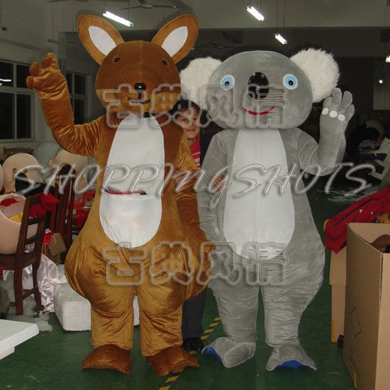 Koala Kangaroo Mouse Mascot Costume Fancy Dress R00440 adult one size 