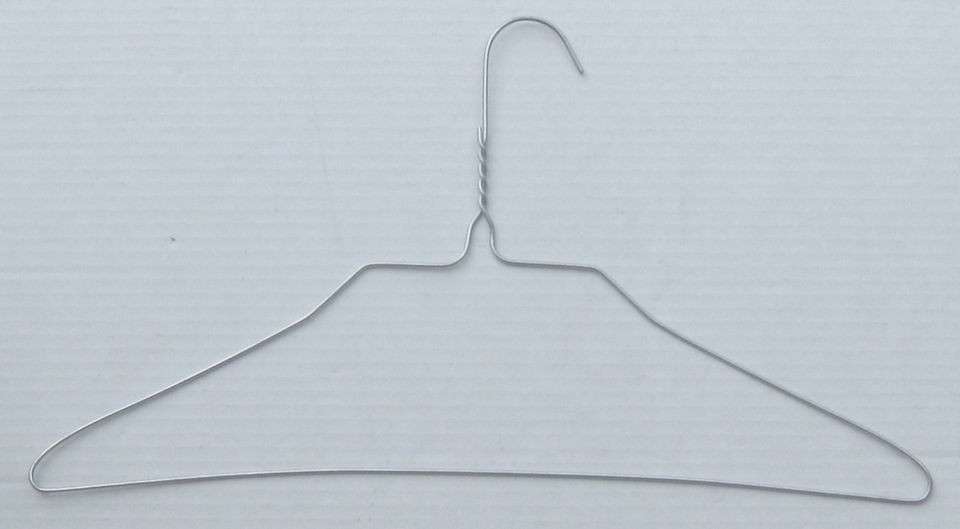 clothes hangers 100 Piecs 18 wide bright nickel color wire