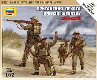 zvezda 1 72 6166 british infantry 1939 1945 expedited shipping