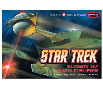 Polar Lights Star Trek Klingon D7 Battlecruiser Kit POL806M