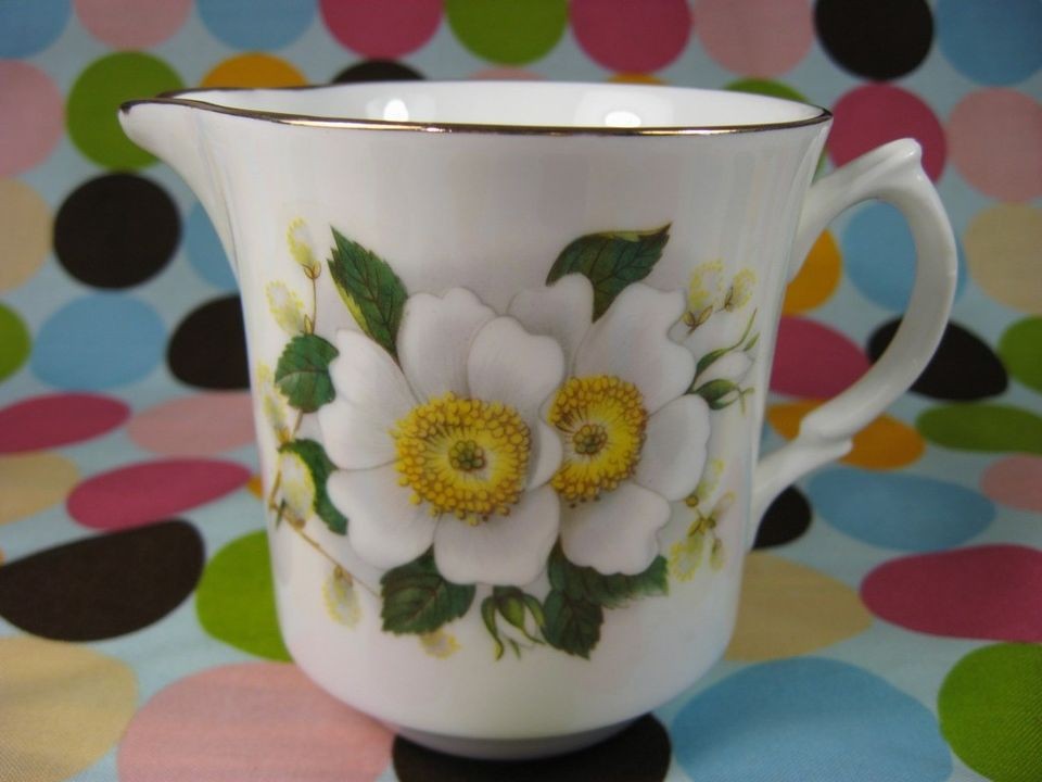 arklow magnolia creamer bone china dogrose  12