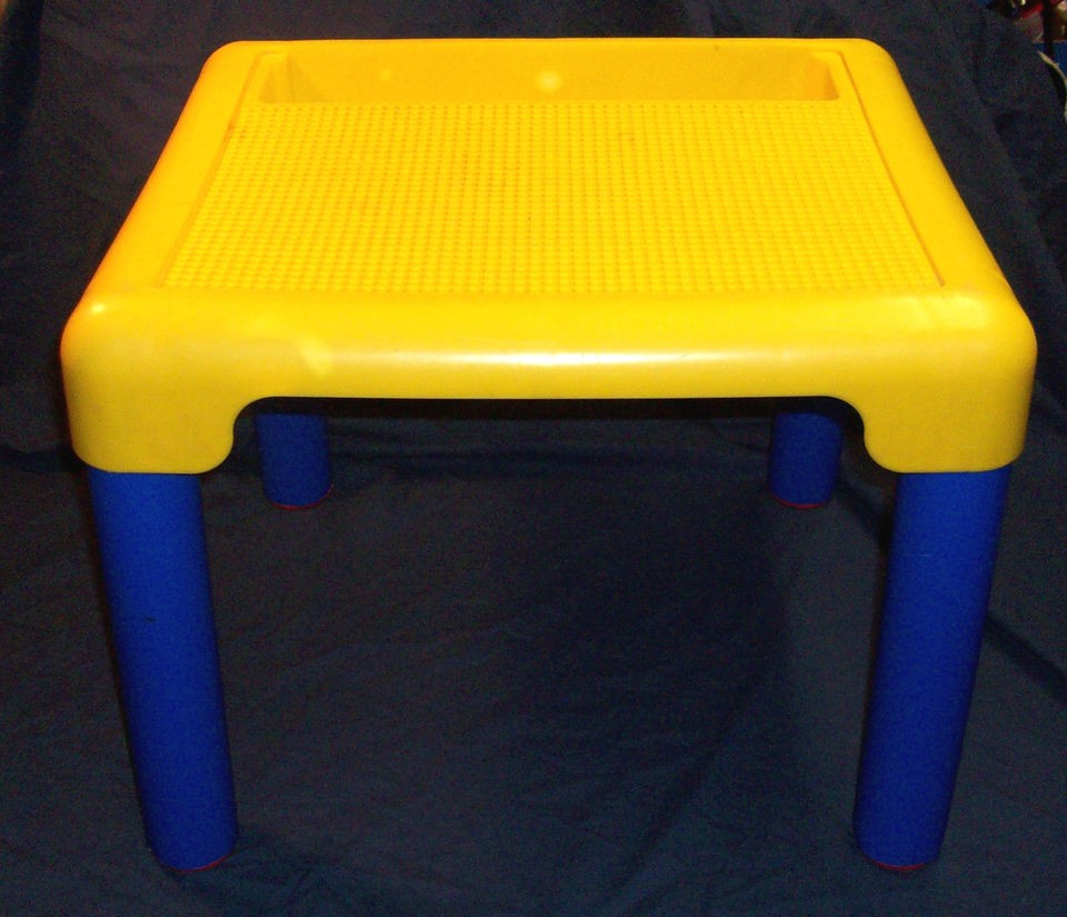 brik block table lego duplo mega bloks compatible large yellow
