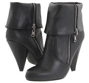 NIB $69. KENSIE GIRL SOLAN BLACK GORGEOUS ZIPPERED ANKLE BOOTS 9.5 M