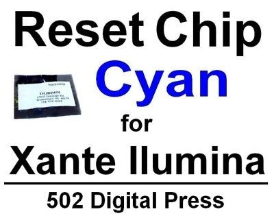 Cyan Reset CHIP for Xante Laser Toner Cartridge ILUMINA 502 Digital 