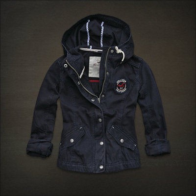   Hollister By Abercrombie & Fitch Outerwear Jacket La Jolla S Navy