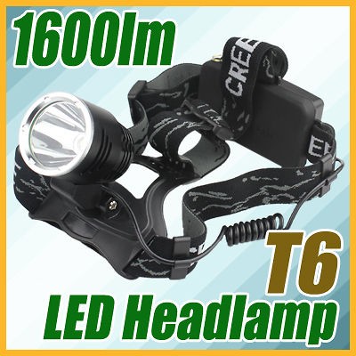   CREE XML T6 LED Headlamp Head Torch Lamp Flashlight Lantern+AC Ch 4