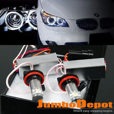 Front Headlight Blue H8 Led Angel Eye Halo Bulb For BMW E92 E93 E70 