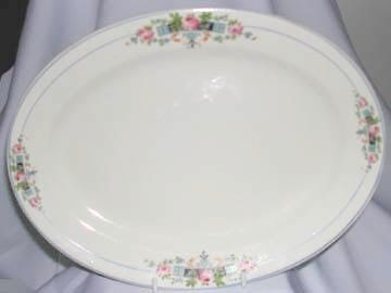 vintage c c thompson aladdin rose platter circa 1930s time