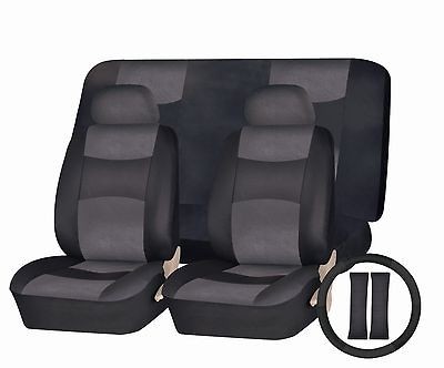 DODGE RAM 1500 PU LEATHER SEMI CUSTOM SEAT COVERS COMBO SC 165BK