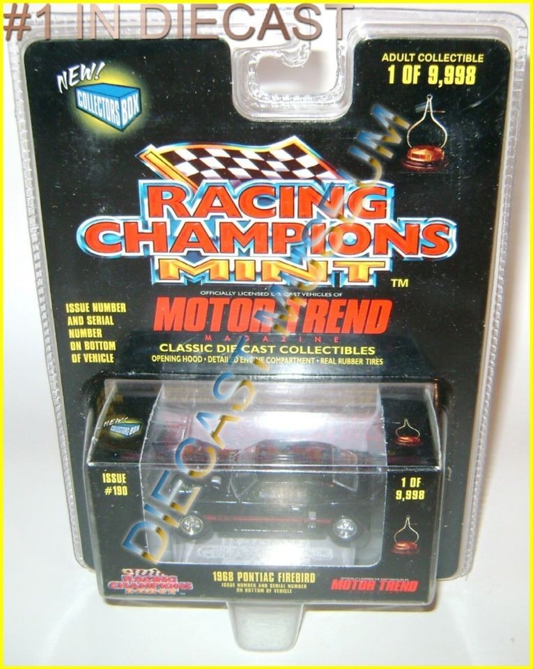 1968 68 PONTIAC FIREBIRD MOTOR TREND RACING CHAMPIONS RC DIECAST RARE 