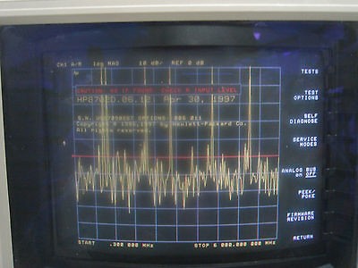 agilent 8702d lightwave component analyzer nist calibration warranty 