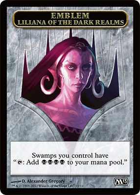 emblem liliana of the dark realms magic 2013 m13