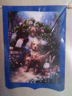 garden puppies flag large  17 99 0