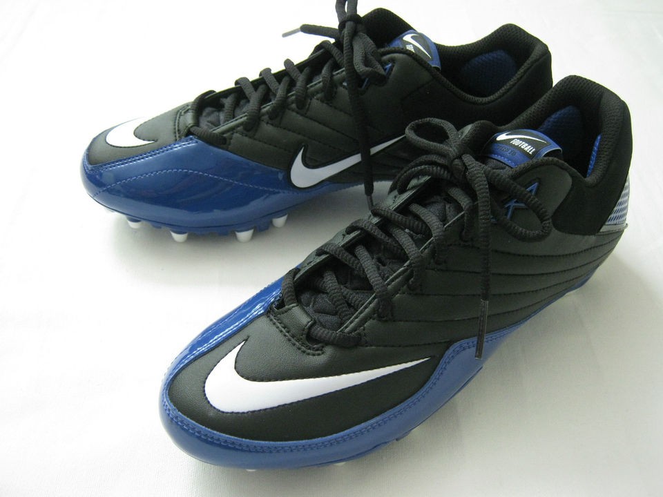 New Mens Nike Football / Lacrosse Cleats, Nike Air Speed TD Low Black 