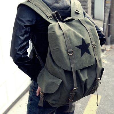 vintage canvas backpack in Clothing, 