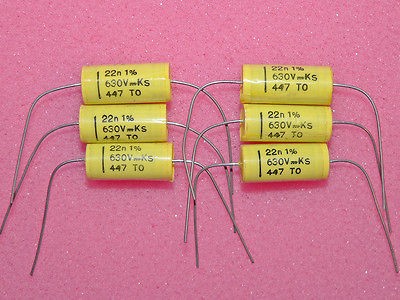 NOS 22nF 0.022uF 630V 1% Polystyrene Caps Capacitors Tube Valve 