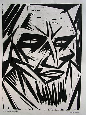 OTTO LANGE Woodcut / German Expressionist Beckmann Max Pechstein Dix 