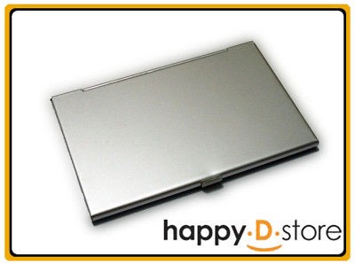 aluminum business card holder slim name case credit