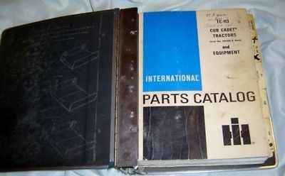   IH Cub Cadet Riding Mowers & Equipment DEALER PARTS BOOK All Models