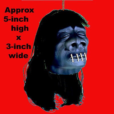 5in Gothic Luau Tiki Bar~VOODOO SHRUNKEN HEAD~Halloween Prop 