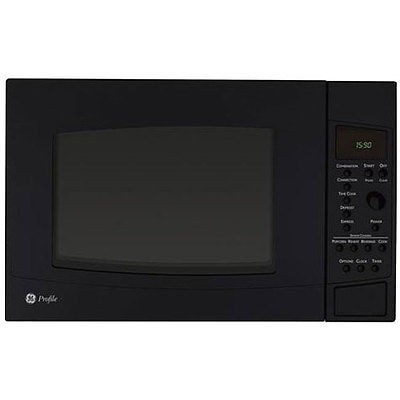 ge profile peb1590dmbb black 1 5 cu ft countertop microwave