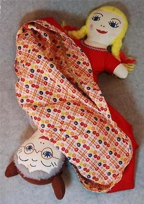 vintage 3 in 1 little red riding hood grandma w