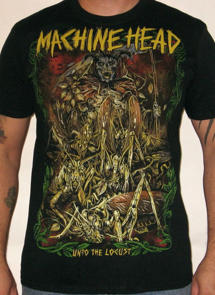 machine head locust reaper men s t shirt one day