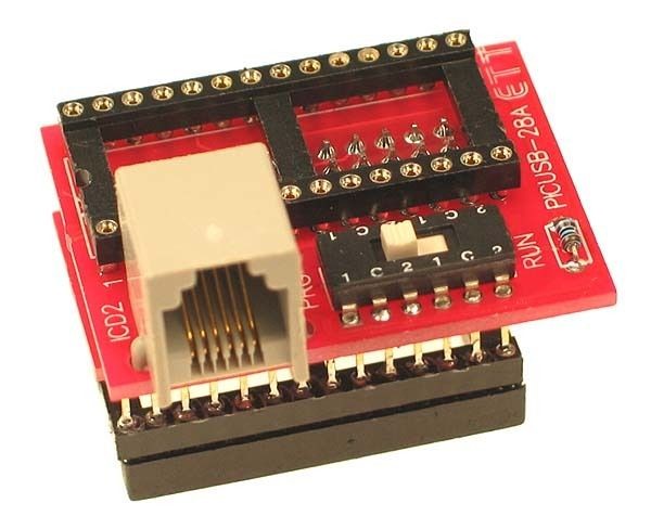 Programmer Adapter   In Circuit Serial Programming ICD2 (RJ11) to DIP 