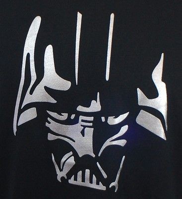 New Black Darth Vader Silhouette Silver Star Wars Shirt T Tshirt Mens 