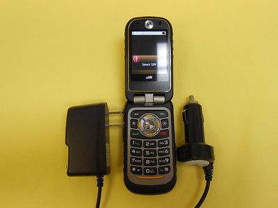 NEXTEL/ BOOST Motorola i680 Brute PTT Cell Phone+ HOME&CAR CHARGE 