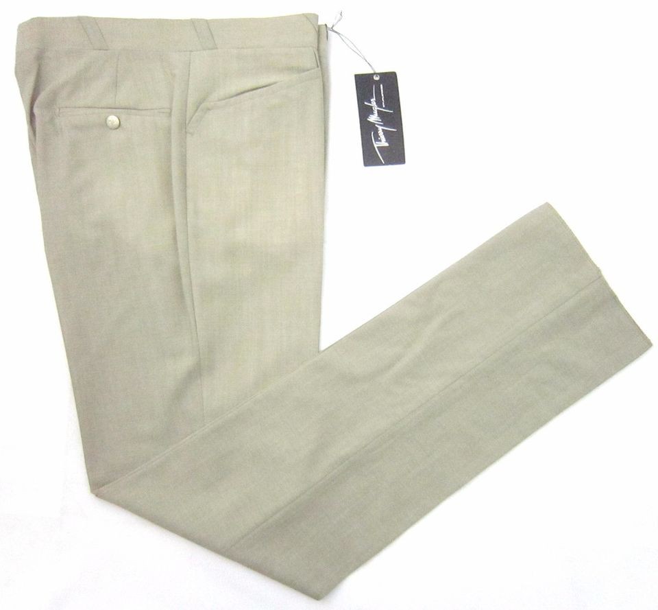 new thierry mugler tan super 120 s pants 32 nwt $ 395