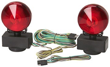 haul master 12 volt magnetic towing light kit nip one