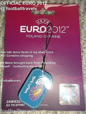   OFFICIAL EURO 2012 MOBILE PHONE TAG TAB Telephone football NEW