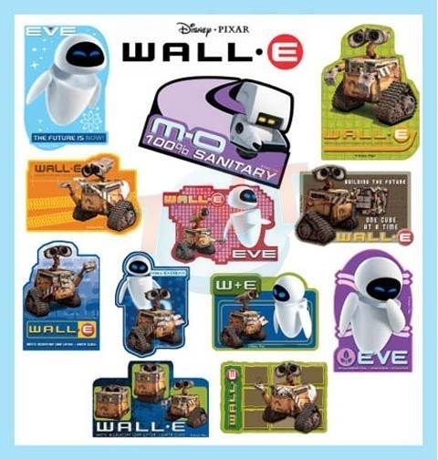 WHOLESALE Wall E STICKERS DECALS * 100 PCS * DISNEY PIXAR BULK PARTY 