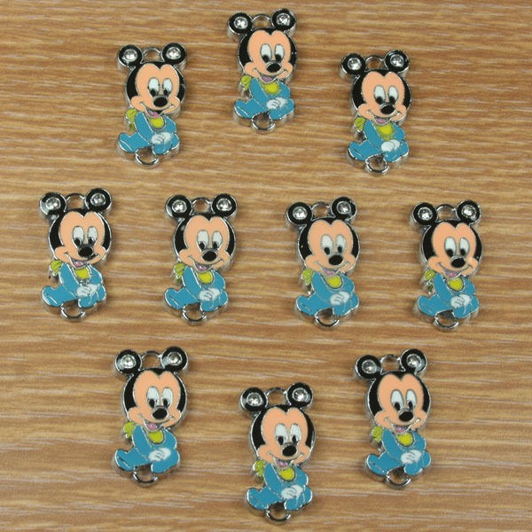   Baby Mickey Mouse Charm Pendants Baby Shower Jewerly Making Crafts DIY