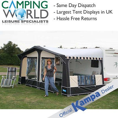 Kampa Carnival 1050cm Caravan Awning 2012 Steel Frame CHARCOAL / IVORY