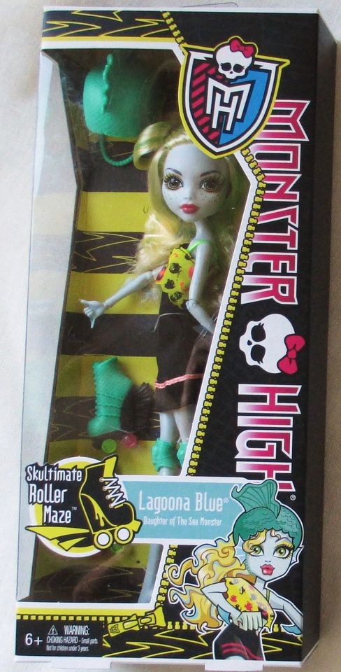 NEW MONSTER HIGH SKULTIMATE ROLLER MAZE LAGOONA BLUE 10 INCH DOLL W 