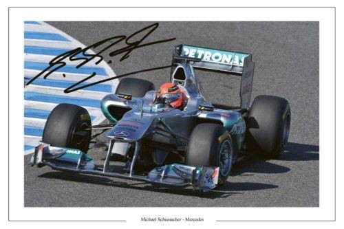 michael schumacher signed in Sports Mem, Cards & Fan Shop