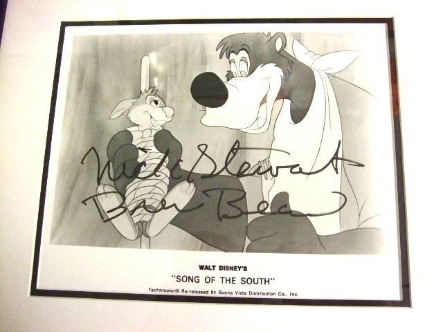 Disney Song of the South Brer Bear Hand Signed original Nick Stewart 