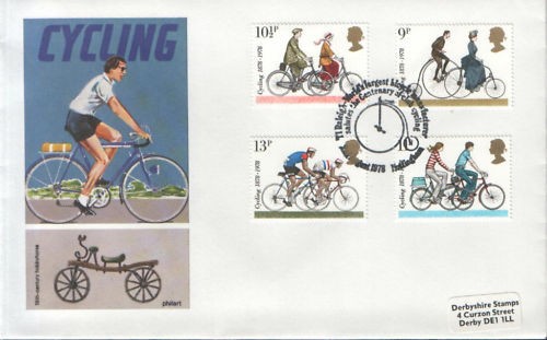 1978 cycling fdc ti raleigh nottingham sp pmk lovely from