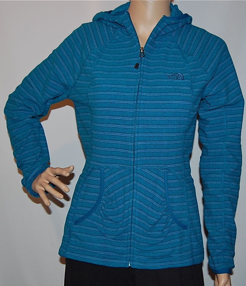 NWT NORTH FACE WOMENS MASONIC OCTOPUS BLUE TKA 100 FLEECE HOODIE XL 