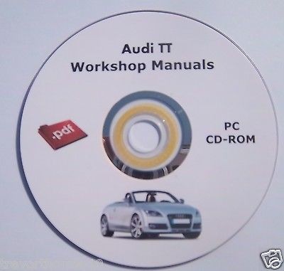Audi TT MK1 Engine Electrical & Body workshop repair manual cd diesel 
