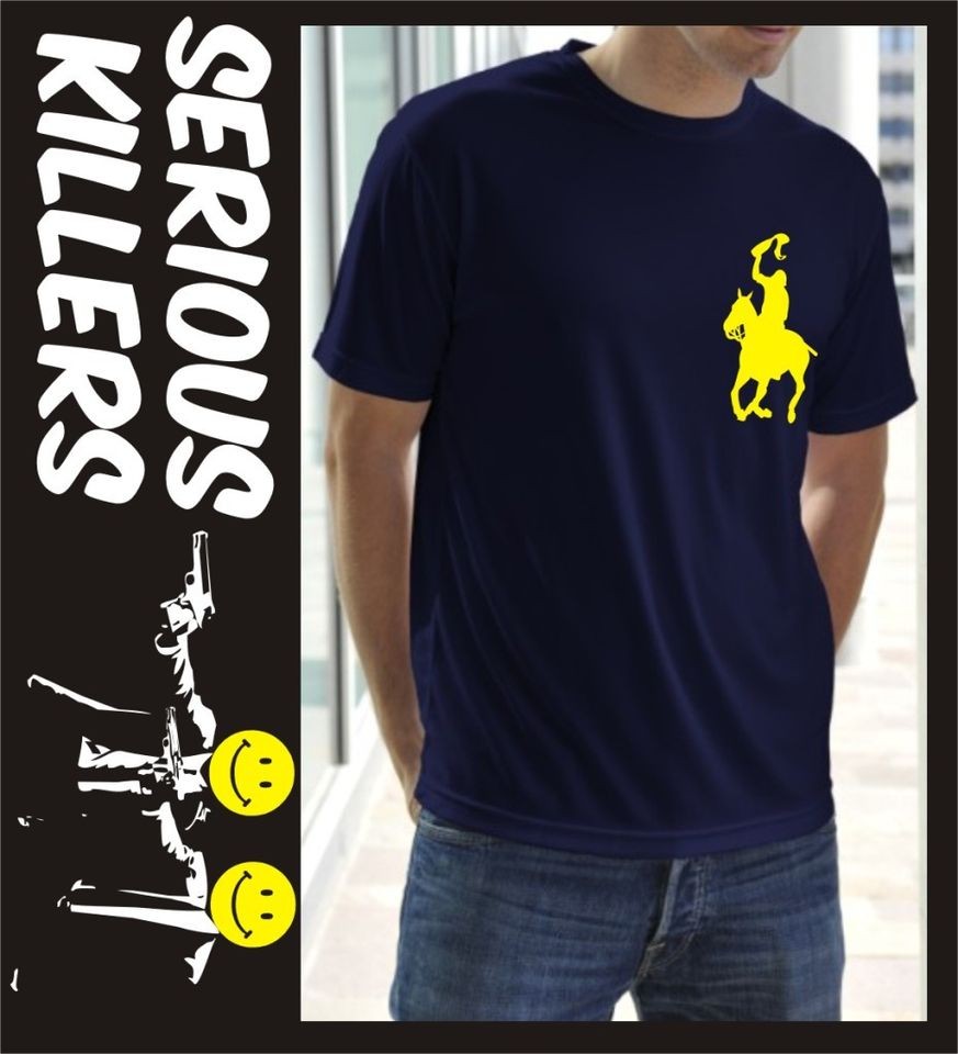 Militant polo rider with Molotov cocktail mens T shirt gift idea for 