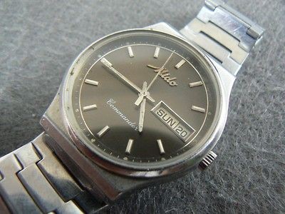 VINTAGE MIDO COMMANDER OCEAN STAR AQUADURA 8002 1 A/H 28800 AUTO MEN 