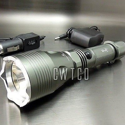 KEYGOS CREE XM L XML T6 LED 1400Lm Flashlight Torch Rechargeable +2 