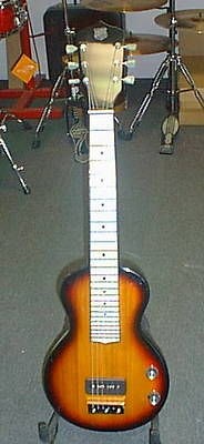 Recording King Non Pedal Lap Steel Sunburst Mahogany P 90 Style Pick 