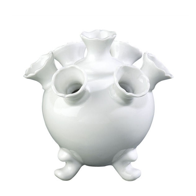 andrea sadek 5 5 white porcelain small tulipiere time left